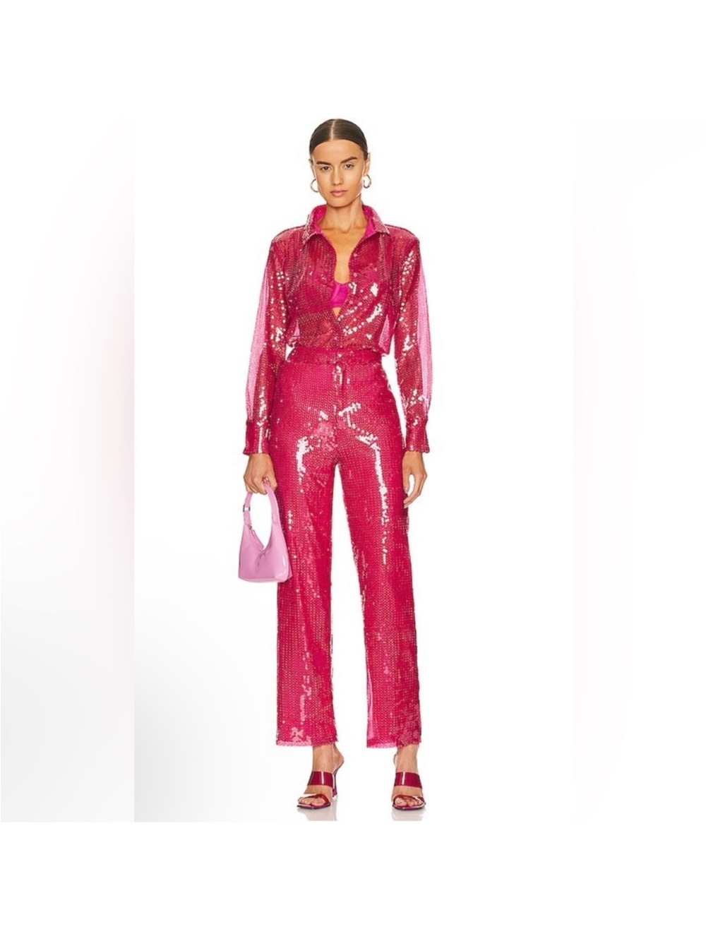 More to Come Hot Pink Sequin Pants